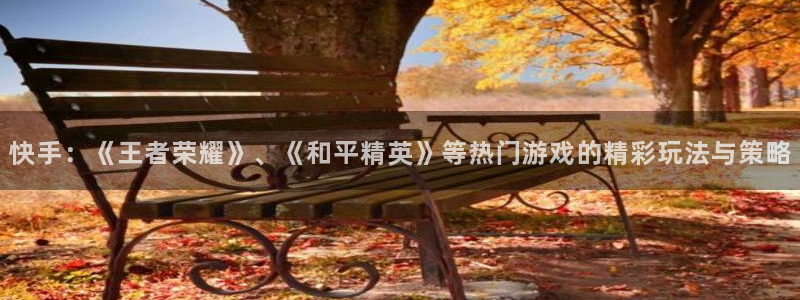 赢咖娱乐平台登录：快手：《王者荣耀》、《和平精英》等热门游戏